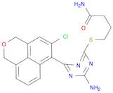 4-((4-Amino-6-(5-chloro-1,3-dihydrobenzo[de]isochromen-6-yl)-1,3,5-triazin-2-yl)thio)butanamide