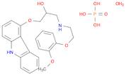 2-Propanol,1-(9H-carbazol-4-yloxy)-3-[[2-(2-methoxyphenoxy)ethyl]amino]-,phosphate (salt), hydrate (2:2:1)