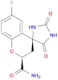 Spiro[4H-1-benzopyran-4,4'-imidazolidine]-2-carboxamide,6-fluoro-2,3-dihydro-2',5'-dioxo-, (2S,4S)-