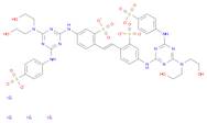 Benzenesulfonic acid,2,2'-(1,2-ethenediyl)bis[5-[[4-[bis(2-hydroxyethyl)amino]-6-[(4-sulfophenyl)a…