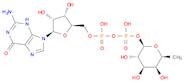 [[(2R,3S,4R,5R)-5-(2-amino-6-oxo-3H-purin-9-yl)-3,4-dihydroxyoxolan-2-yl]methoxy-hydroxyphosphoryl] [(3R,4R,5R,6S)-3,4,5-trihydroxy-6-methyloxan-2-yl] hydrogen phosphate