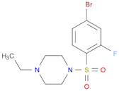 1-[(4-bromo-2-fluorophenyl)sulfonyl]-4-ethylpiperazine