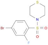 4-(4-bromo-2-fluorophenylsulfonyl)thiomorpholine