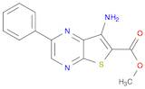 Thieno[2,3-b]pyrazine-6-carboxylic acid, 7-amino-2-phenyl-, methylester