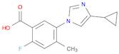 5-(4-cyclopropyl-1H-imidazol-1-yl)-2-fluoro-4-methylbenzoic acid