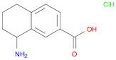 8-AMINO-5,6,7,8-TETRAHYDRONAPHTHALENE-2-CARBOXYLIC ACID hydrochloride