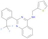 N-[(thiophen-2-yl)methyl]-2-[2-(trifluoromethyl)phenyl]quinazolin-4-amine