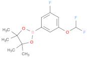 2-[3-(DIFLUOROMETHOXY)-5-FLUOROPHENYL]-4,4,5,5-TETRAMETHYL-1,3,2-DIOXABOR+