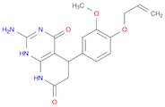 2-amino-5-[3-methoxy-4-(prop-2-en-1-yloxy)phenyl]-3H,4H,5H,6H,7H,8H-pyrido[2,3-d]pyrimidine-4,7-di…