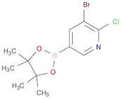 3-Bromo-2-chloro-5-(4,4,5,5-tetramethyl-1,3,2-dioxaborolan-2-yl)pyridine