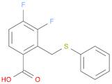 3,4-Difluoro-2-((phenylthio)methyl)benzoicacid