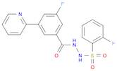 3-fluoro-N'-(2-fluorobenzenesulfonyl)-5-(pyridin-2-yl)benzohydrazide