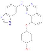 cis-4-​[[2-​(1H-​Benzimidazol-​6-​ylamino)​-​8-​quinazolinyl]​oxy]​-​cyclohexanol