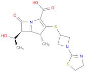1-Azabicyclo[3.2.0]hept-2-ene-2-carboxylic acid,3-[[1-(4,5-dihydro-2-thiazolyl)-3-azetidinyl]thio]-6-(1-hydroxyethyl)-4-methyl-7-oxo-, [4R-[4a,5b,6b(R*)]]-