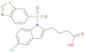 1H-Indole-2-butanoic acid, 1-(6-benzothiazolylsulfonyl)-5-chloro-