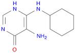 5-Amino-6-(cyclohexylamino)pyrimidin-4(3H)-one