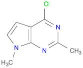 4-Chloro-2,7-dimethyl-7H-pyrrolo[2,3-d]pyrimidine