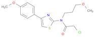 2-chloro-N-[4-(4-methoxyphenyl)-1,3-thiazol-2-yl]-N-(3-methoxypropyl)acetamide