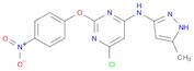 6-Chloro-N-(5-methyl-1H-pyrazol-3-yl)-2-(4-nitrophenoxy)-pyrimidinamine