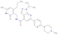 N-[(1,2-Dihydro-6-methyl-2-oxo-4-propyl-3-pyridinyl)methyl]-1-(1-methylethyl)-6-[6-(4-methyl-1-piperazinyl)-3-pyridinyl]-1H-pyrazolo[3,4-b]pyridine-4-carboxamide