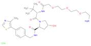 (2S,4R)-1-((S)-14-amino-2-(tert-butyl)-4-oxo-6,9,12-trioxa-3-azatetradecan-1-oyl)-4-hydroxy-N-(4-(…