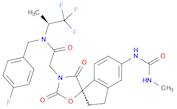 (1R)-N-[(4-Fluorophenyl)methyl]-2,3-dihydro-5-[[(methylamino)carbonyl]amino]-2',4'-dioxo-N-[(1S)-2,2,2-trifluoro-1-methylethyl]spiro[1H-indene-1,5'-oxazolidine]-3'-acetamide
