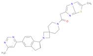 1-[2-[(1R)-2,3-Dihydro-5-(6-methyl-4-pyrimidinyl)-1H-inden-1-yl]-2,7-diazaspiro[3,5]non-7-yl]-2-(2-methylimidazo[2,1-b]thiazol-6-yl)ethanone