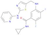 N-Cyclopropyl-2,4-difluoro-5-[[[2-(2-pyridinylamino)-5-thiazolyl]methyl]amino]benzamide