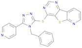 4-[[4-(Phenylmethyl)-5-(4-pyridinyl)-4H-1,2,4-triazol-3-yl]thio]-pyrido[3',2'