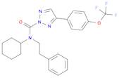 N-Cyclohexyl-N-(2-phenylethyl)-4-[4-(trifluoromethoxy)phenyl]-2H-1,2,3-triazole-2-carboxamide