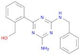 2-[4-Amino-6-[(phenylmethyl)amino]-1,3,5-triazin-2-yl]benzenemethanol