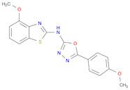 4-Methoxy-N-[5-(4-methoxyphenyl)-1,3,4-oxadiazol-2-yl-2-benzothiazolamine