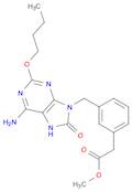 Methyl3-[(6-amino-2-butoxy-7,8-dihydro-8-oxo-9H-purin-9-yl)methyl]benzeneacetate