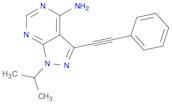 1-(1-Methylethyl)-3-(2-phenylethynyl)-1H-pyrazolo[3,4-d]pyrimidin-4-amine