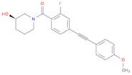 [2-Fluoro-4-[2-(4-methoxyphenyl)ethynyl]phenyl][(3R)-3-hydroxy-1-piperidinyl]methanone