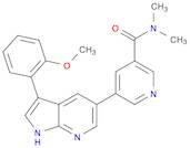 5-[3-(2-Methoxyphenyl)-1H-pyrrolo[2,3-b]pyridin-5-yl]-N,N-dimethyl-3-pyridinecarboxamide