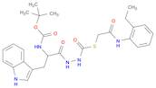N-[(1,1-Dimethylethoxy)carbonyl]-L-tryptophan-2-[[[2-[(2-ethylphenyl)amino]-2-oxoethyl]thio]carbonyl]hydrazide