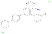 5-(3-Bromophenyl)-7-[6-(4-morpholinyl)-3-pyrido[2,3-d]byrimidin-4-aminedihydrochloride