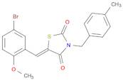 5Z-[(5-bromo-2-methoxyphenyl)methylene]-3-[(4-methylphenyl)methyl]-2,4-thiazolidinedione
