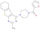 2-furanyl[4-(5,6,7,8-tetrahydro-2-methyl[1]benzothieno[2,3-d]pyrimidin-4-yl)-1-piperazinyl]-methanone