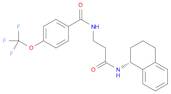 N-[3-oxo-3-[[(1R)-1,2,3,4-tetrahydro-1-naphthalenyl]amino]propyl]-4-(trifluoromethoxy)-benzamide