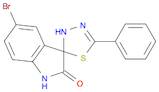 5-bromo-5'-phenyl-spiro[3H-indole-3,2'(3'H)-[1,3,4]thiadiazol]-2(1H)-one