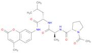 1-acetyl-L-prolyl-L-alanyl-N-(4-methyl-2-oxo-2H-1-benzopyran-7-yl)-L-leucinamide