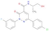 6-(4-chlorophenyl)-2-(3-fluorophenyl)-N-[(2S)-1-hydroxypropan-2-yl]-3-oxo-2,3-dihydropyridazine-4-carboxamide