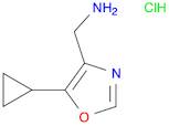 (5-cyclopropyl-1,3-oxazol-4-yl)methanamine hydrochloride