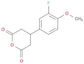 4-(3-fluoro-4-methoxyphenyl)dihydro-2H-pyran-2,6(3H)-dione