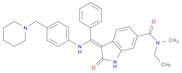1H-Indole-6-carboxamide,N-ethyl-2,3-dihydro-N-methyl-2-oxo-3-[phenyl[[4-(1-piperidinylmethyl)phenyl]amino]methylene]-, (3Z)-