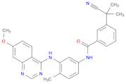 3-(2-Cyanopropan-2-yl)-N-(3-((7-methoxyquinazolin-4-yl)amino)-4-methylphenyl)benzamide