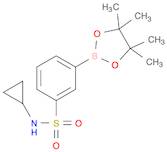 N-cyclopropyl-3-(4,4,5,5-tetramethyl-1,3,2-dioxaborolan-2-yl)benzenesulfonamide