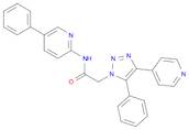 2-(5-Phenyl-4-(pyridin-4-yl)-1H-1,2,3-triazol-1-yl)-N-(5-phenylpyridin-2-yl)acetamide
